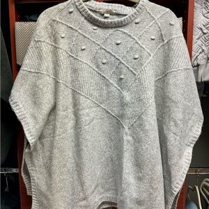 LOFT wool blend poncho